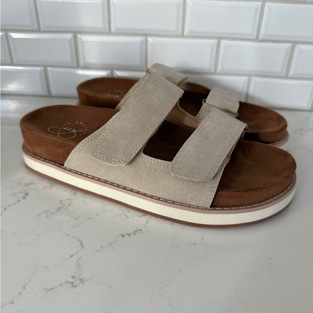 Society Women's Sandals - Beige and Brown - Picture 3 of 10